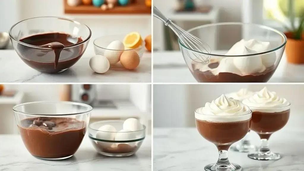 Como preparar mousse de chocolate passo a passo