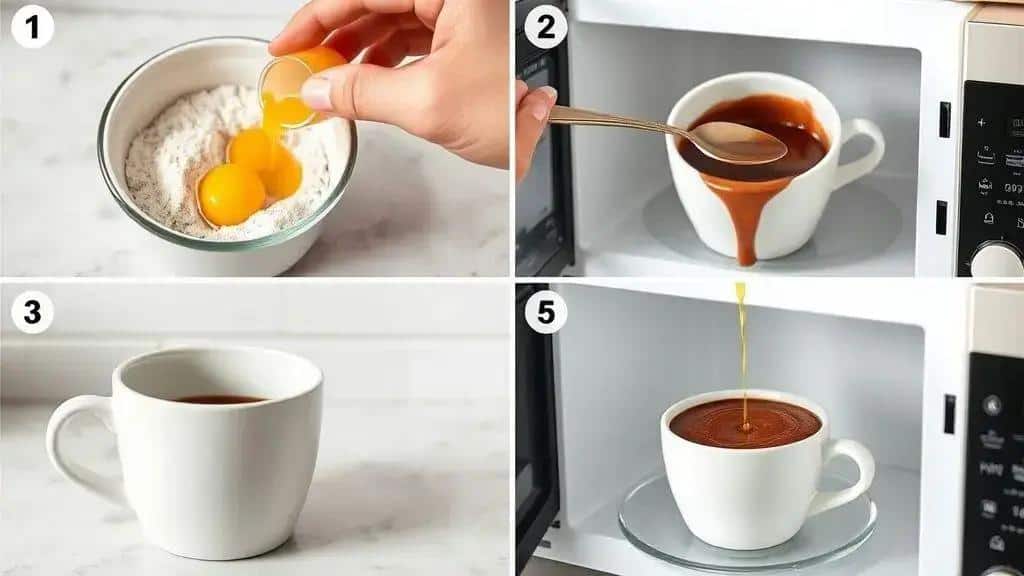 Como preparar o bolo de caneca de chocolate passo a passo Como preparar o bolo de caneca de chocolate passo a passo