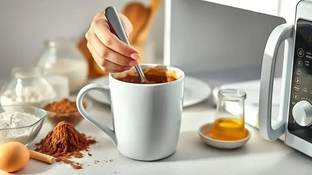 Como preparar o bolo de caneca de chocolate