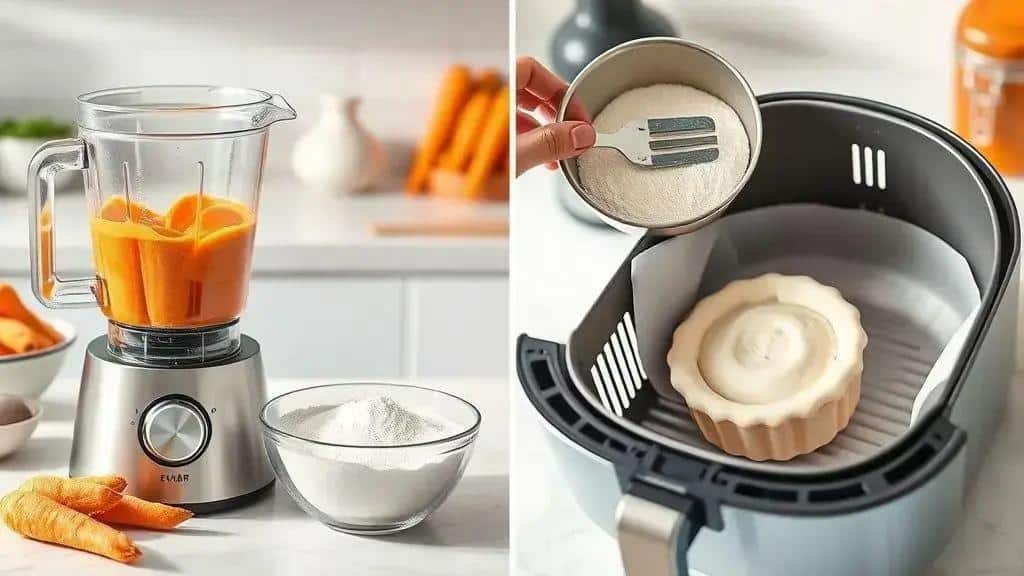 Como preparar o bolo na air fryer passo a passo