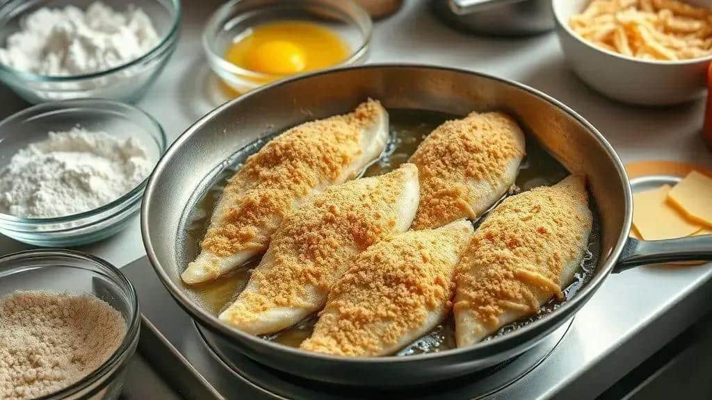 Como preparar o filé de peixe à milanesa crocante Como preparar o filé de peixe à milanesa crocante