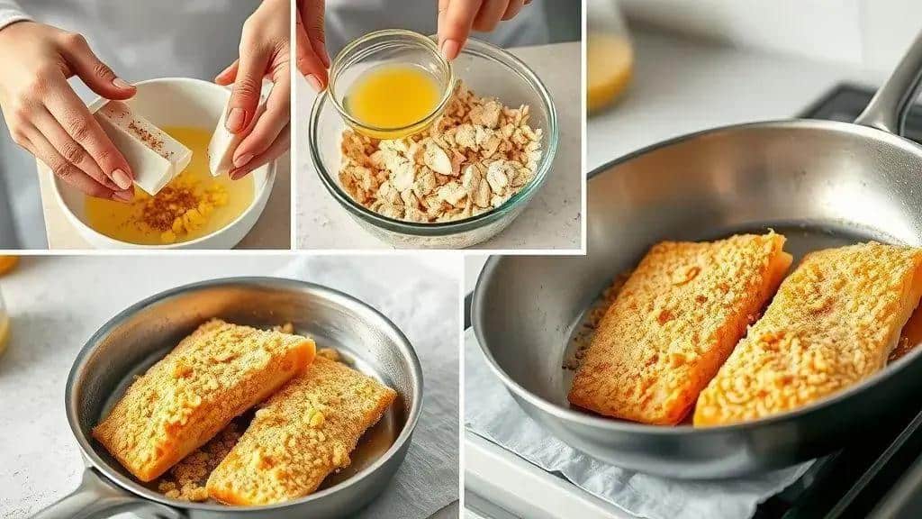 Como preparar o filé de peixe empanado passo a passo