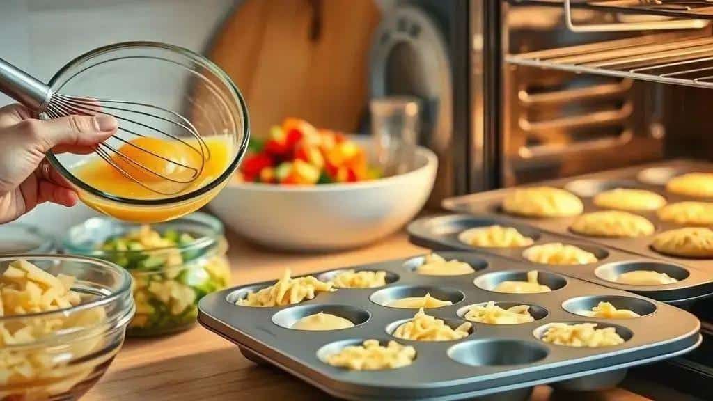 Como preparar o muffin de ovos passo a passo