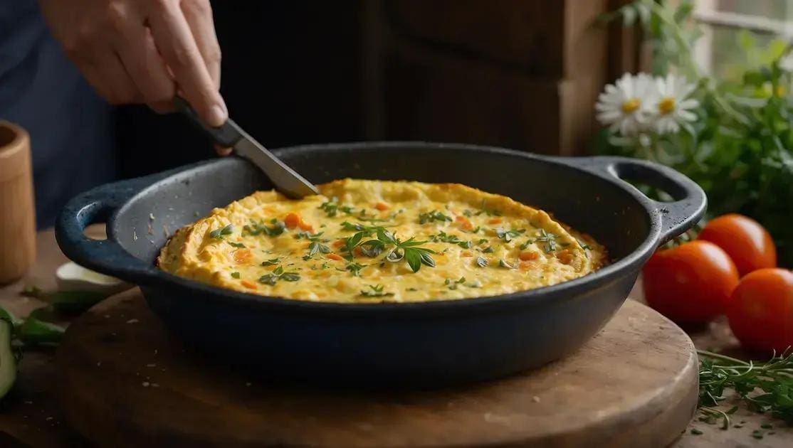 Como preparar o omelete de forno passo a passo