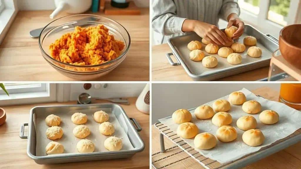 Como preparar o pão de queijo de batata doce fit Como preparar o pão de queijo de batata doce fit