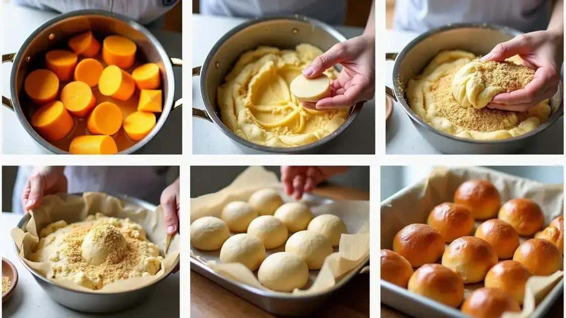 Como preparar o pão de queijo vegano de inhame passo a passo