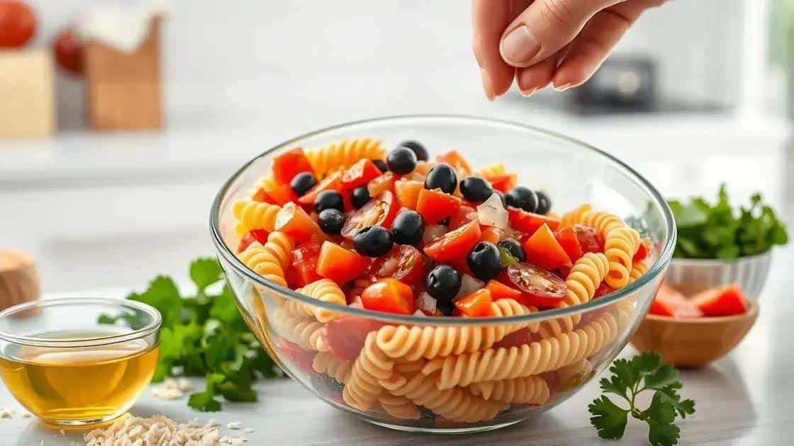 Como preparar uma salada de macarrão saborosa e refrescante