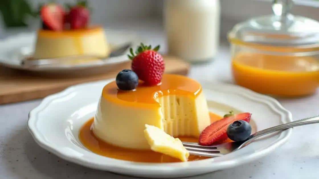 Como servir e conservar o pudim de leite na pressão