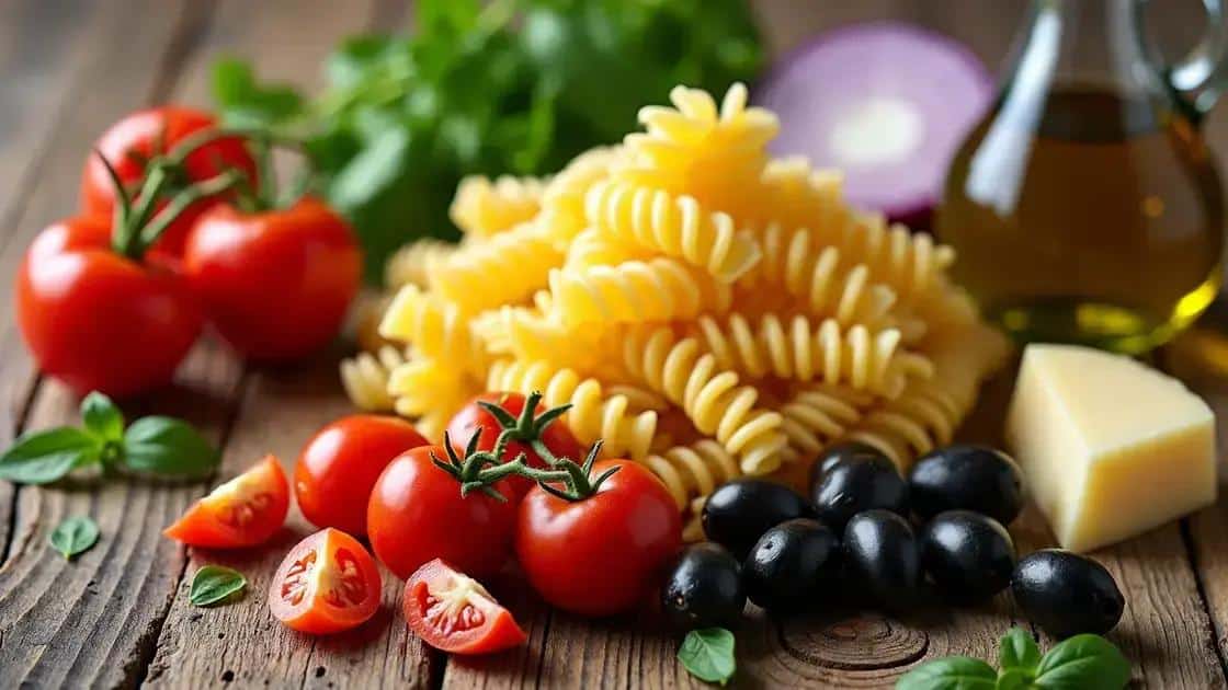 Curiosidades e benefícios dos ingredientes da salada de macarrão