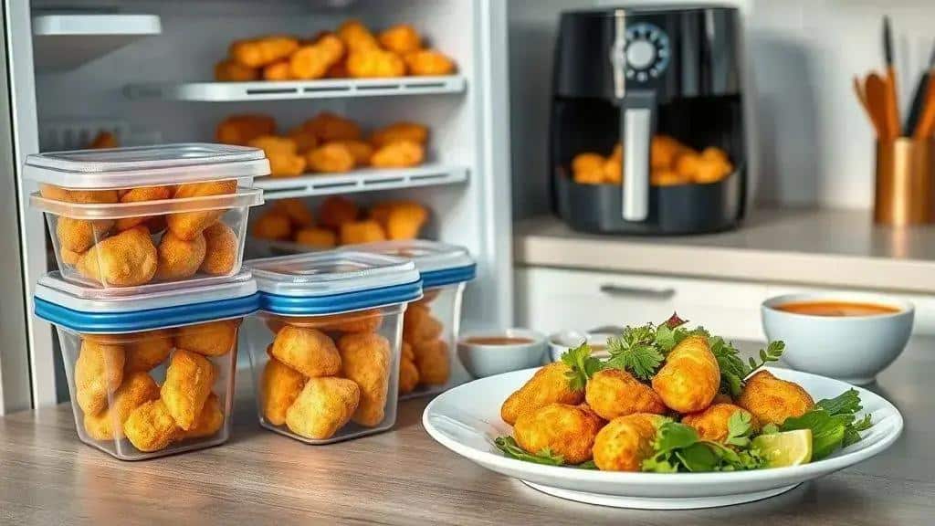 Dicas para conservar e servir nuggets caseiro