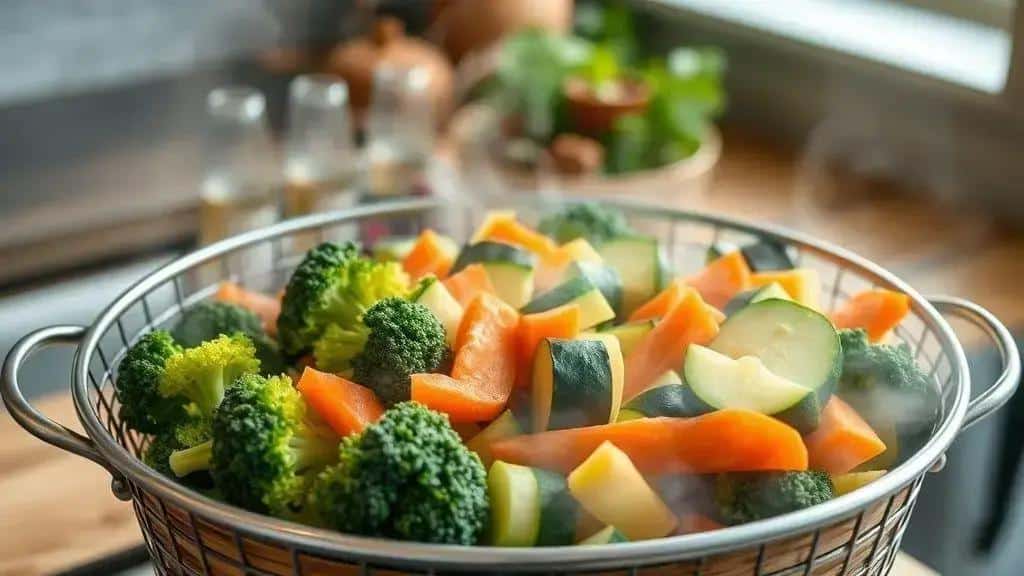 Dicas para cozinhar legumes no vapor sem perder nutrientes
