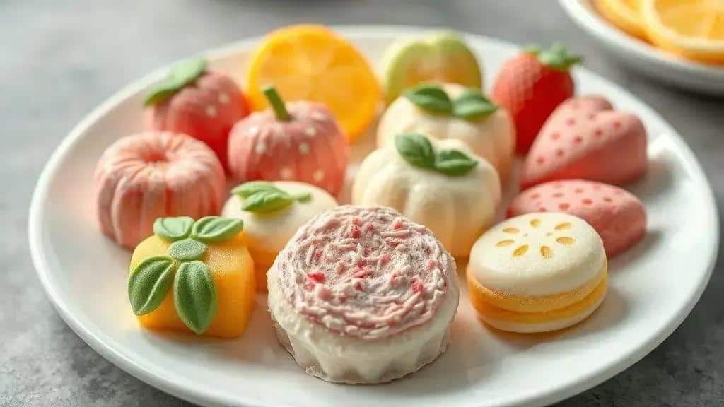 Docinhos de Leite Ninho em Formato de Fruta