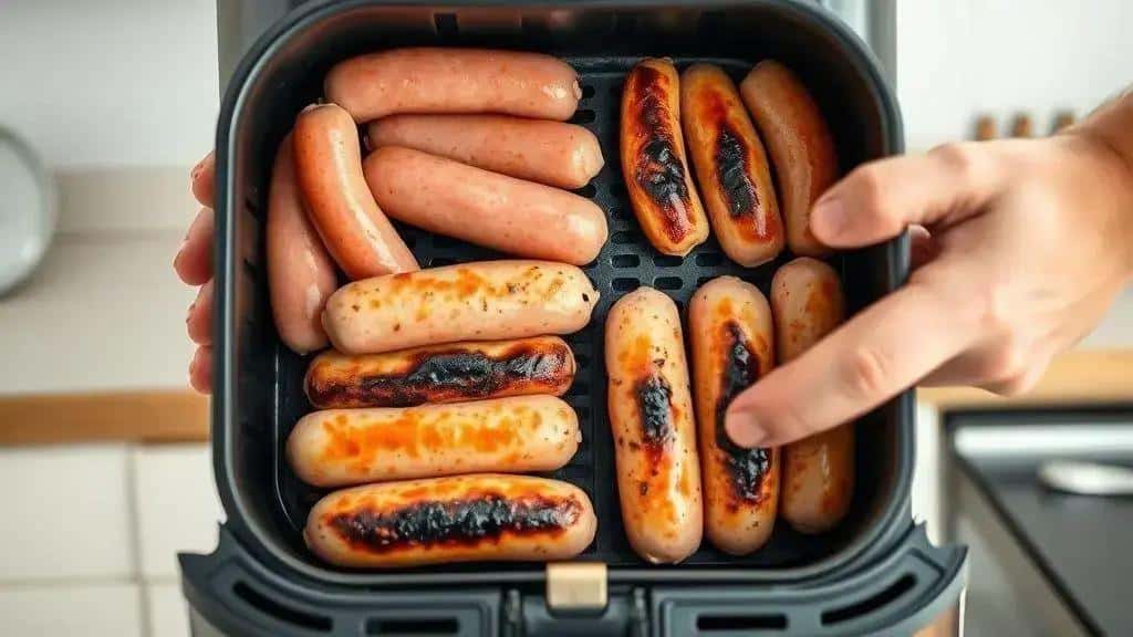 Erros comuns ao assar linguiça na air fryer