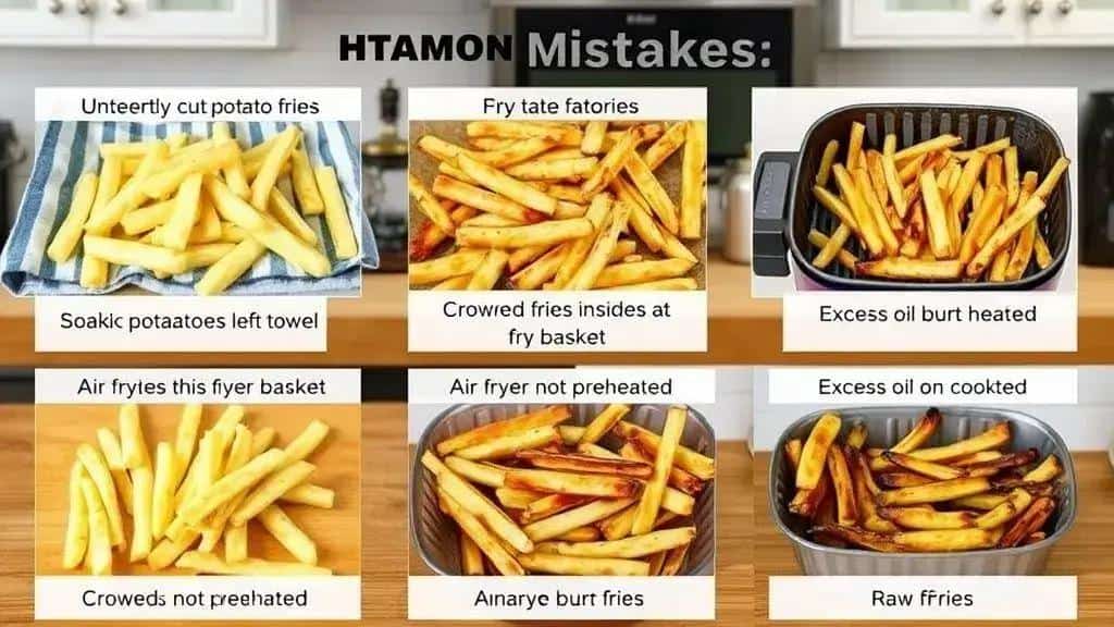 Erros comuns ao fazer batata frita na air fryer