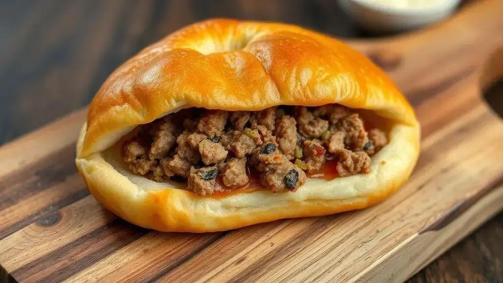 Esfiha de Carne Aberta e Suculenta 2 Esfiha de Carne Aberta e Suculenta