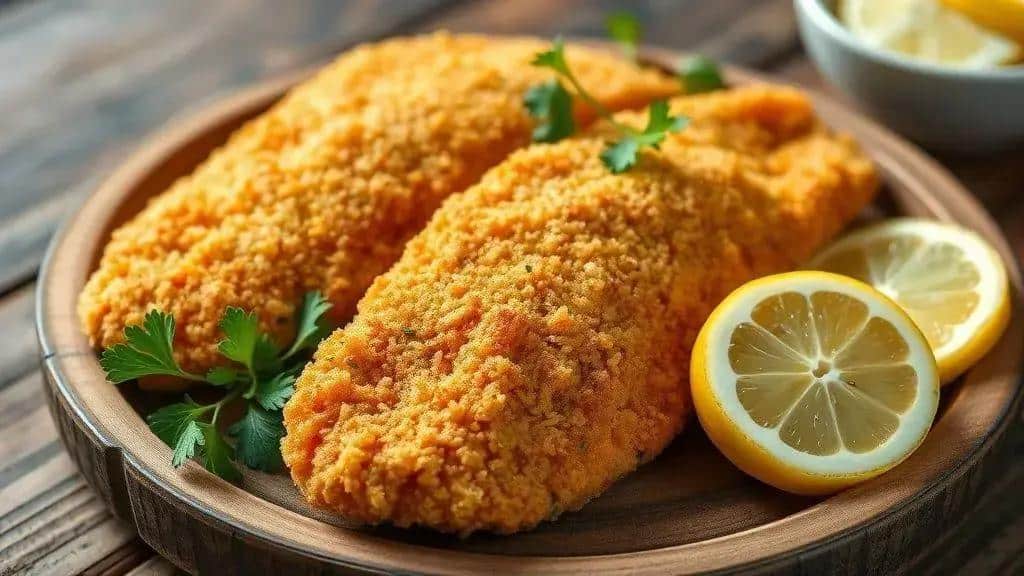 Filé de Peixe à Milanesa Crocante 4 Filé de Peixe à Milanesa Crocante