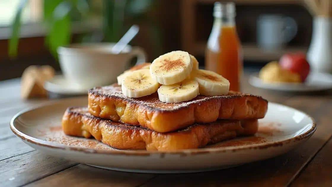 French Toast com Banana e Canela
