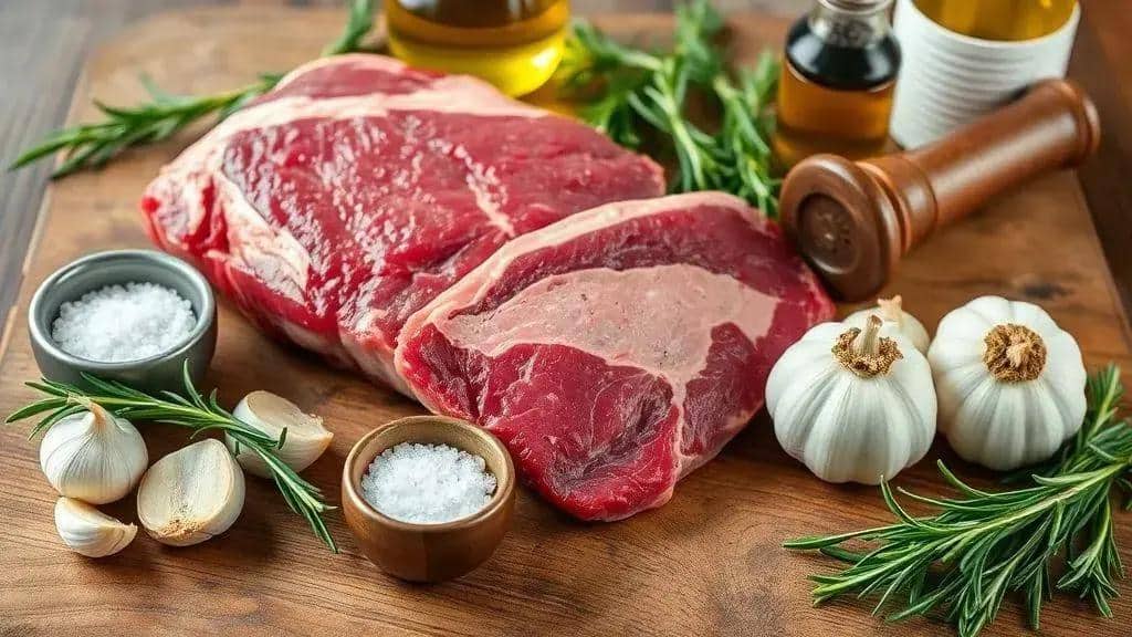 Ingredientes da picanha assada ao forno