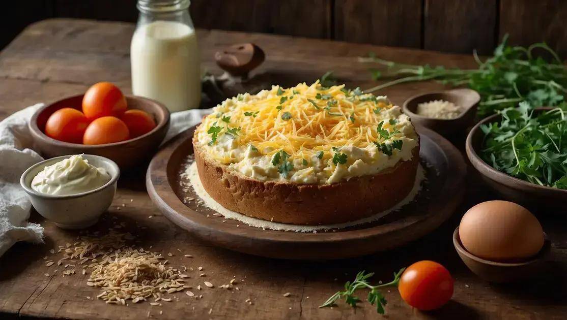 Ingredientes da torta de liquidificador