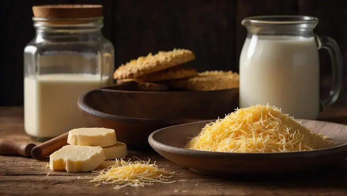 Ingredientes do biscoito de polvilho de liquidificador