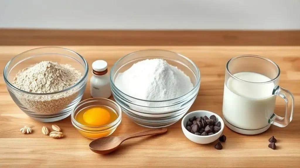 Ingredientes do bolo de caneca fit de chocolate
