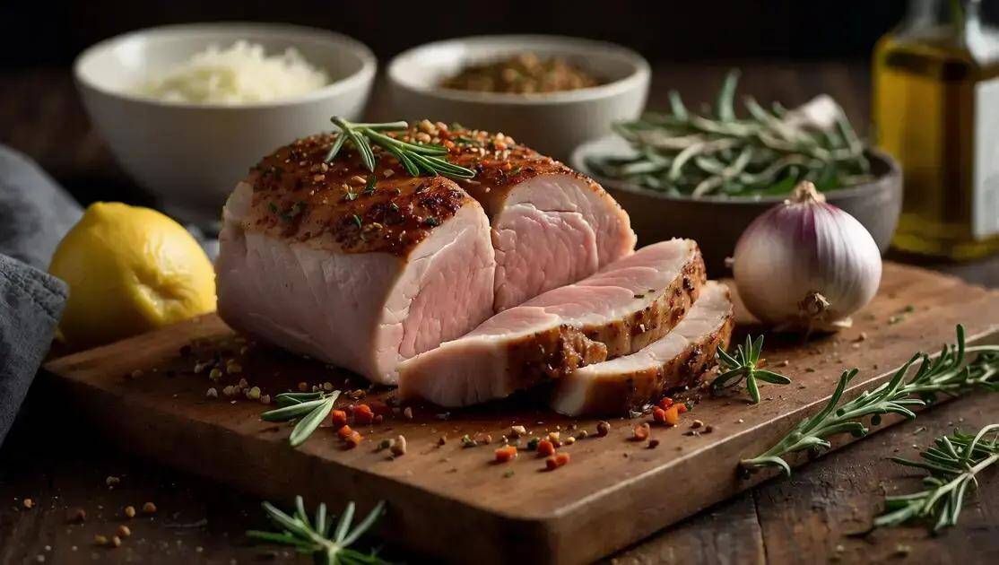 Ingredientes do lombo de porco na air fryer