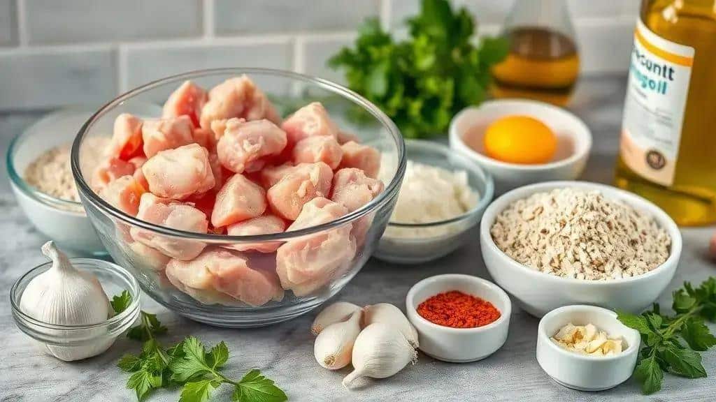 Ingredientes do nuggets caseiro saudável