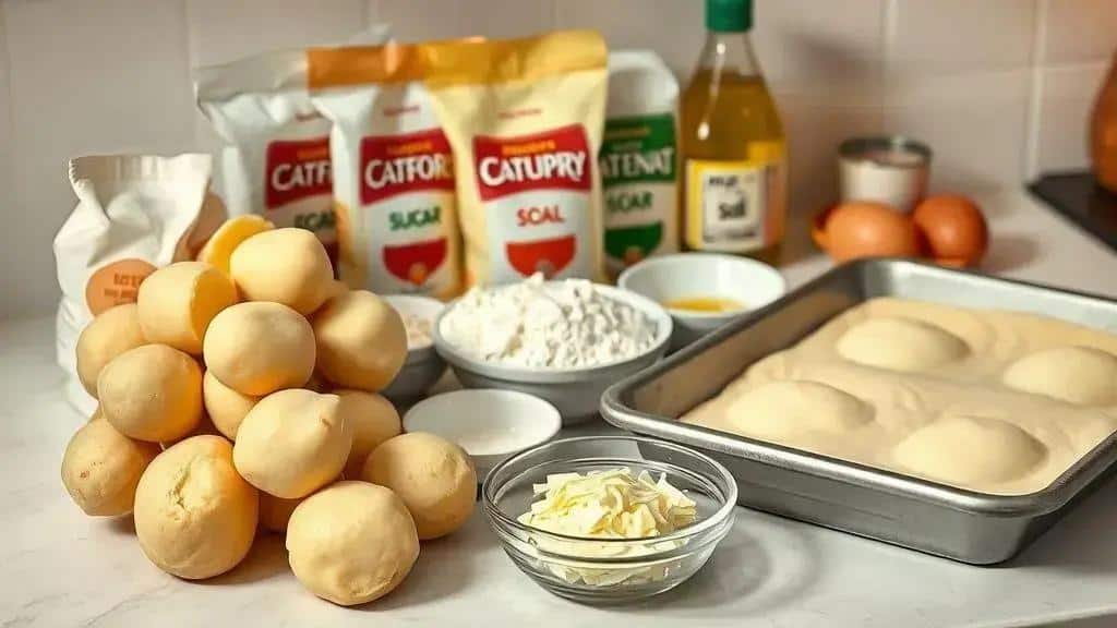 Ingredientes do pão de batata recheado