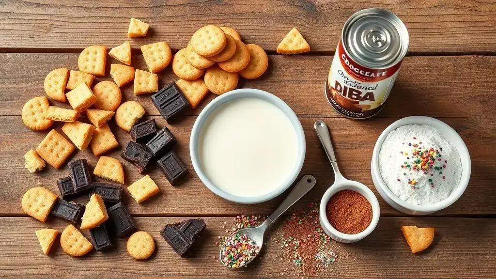 Ingredientes do salame de chocolate