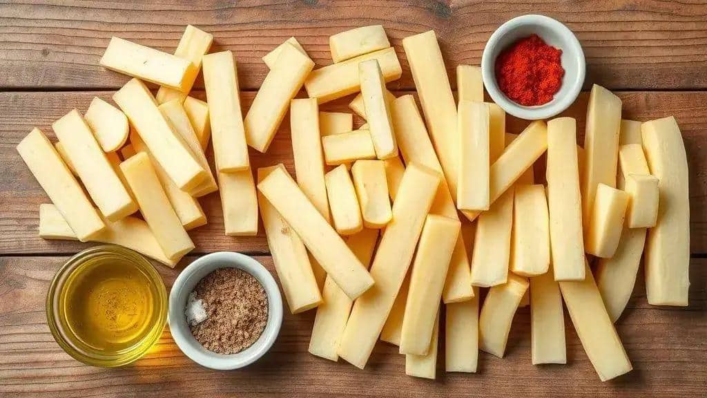 Ingredientes para batata frita na air fryer