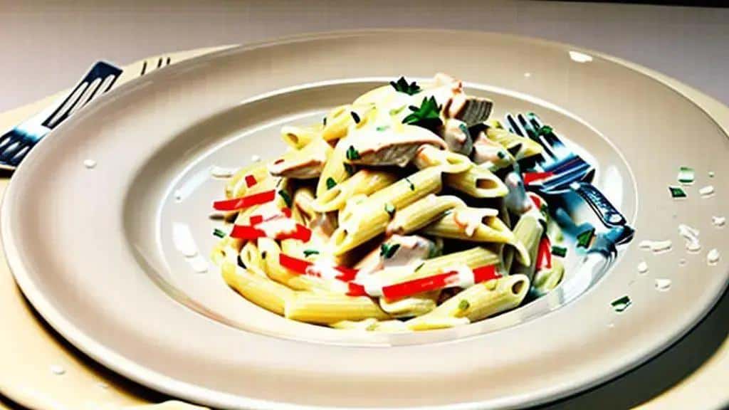 Macarrão Cremoso com Frango