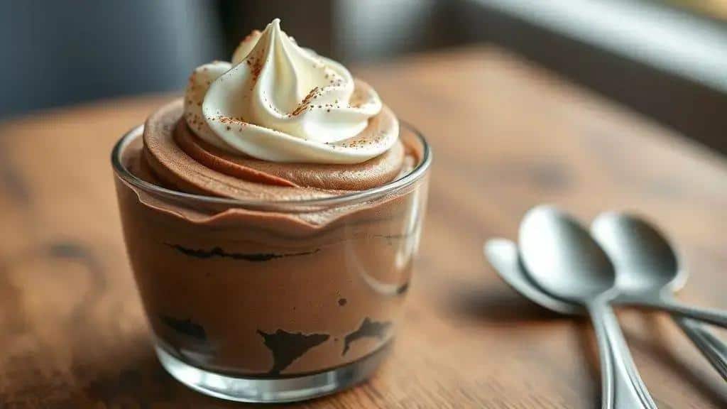 Mousse de Chocolate com Chantilly