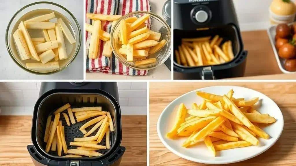Passo a passo para preparar a batata frita sequinha