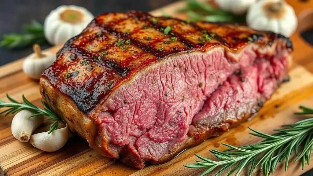 Picanha Assada ao Forno com Alho