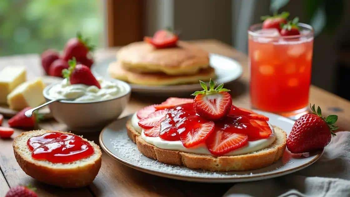 Receitas que combinam com a geleia de morango caseira