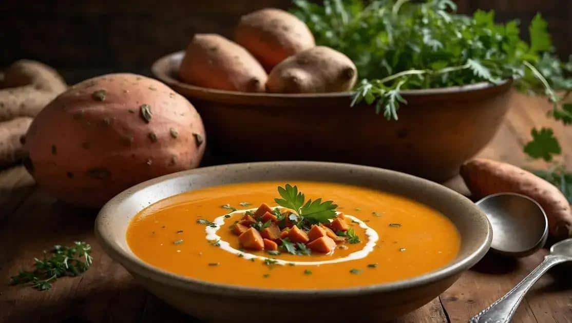 Sopa de Batata Doce Cremosa
