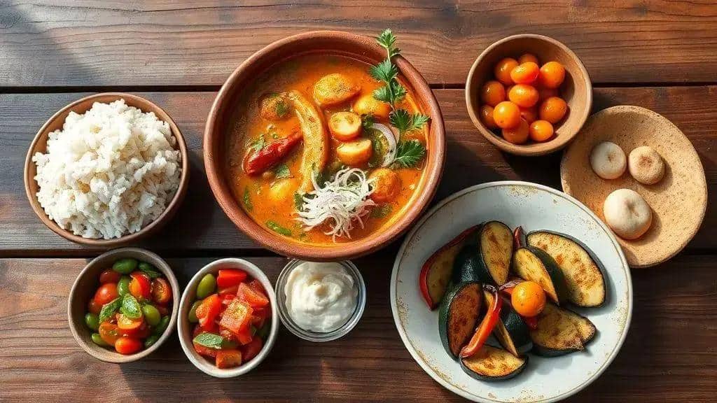 Sugestões de acompanhamentos para a moqueca vegana Sugestões de acompanhamentos para a moqueca vegana