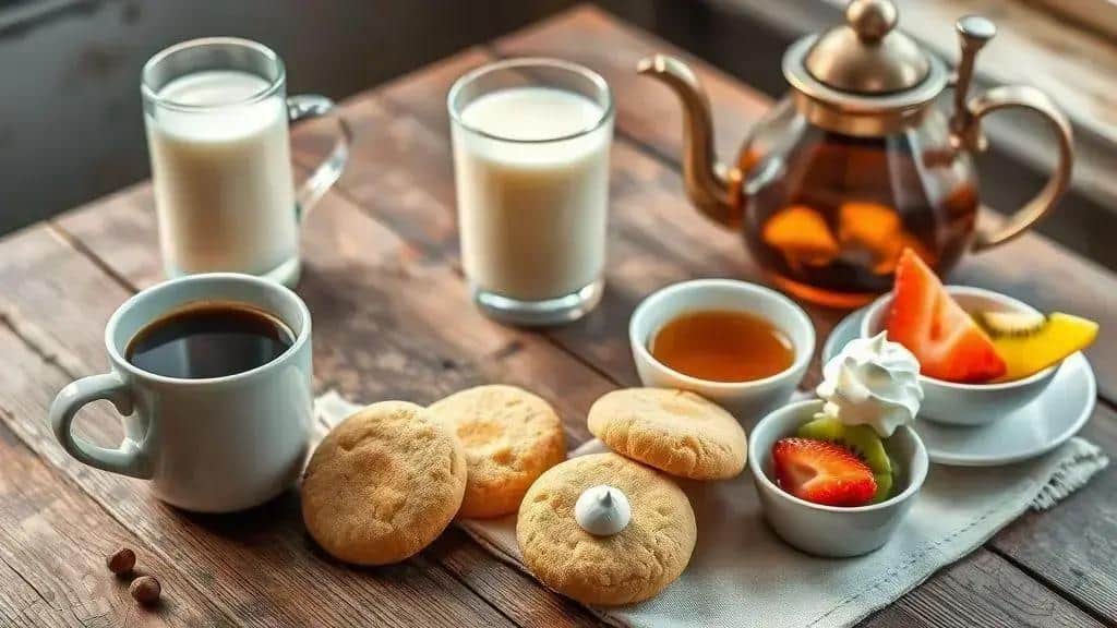 Sugestões de acompanhamentos para o biscoito