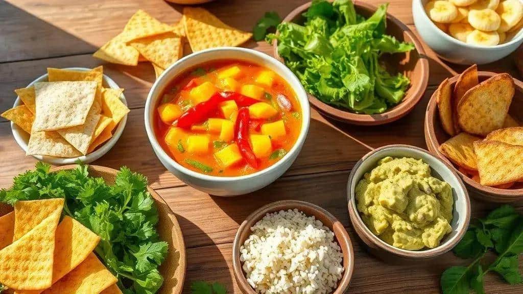 Sugestões de acompanhamentos para o ceviche de manga