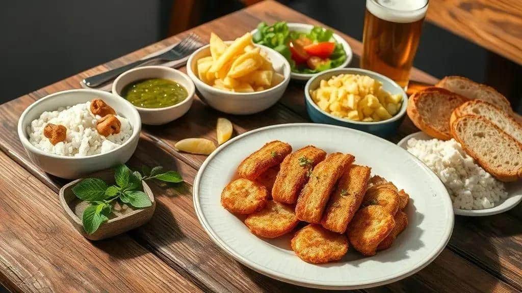 Sugestões de acompanhamentos para o torresmo pururuca