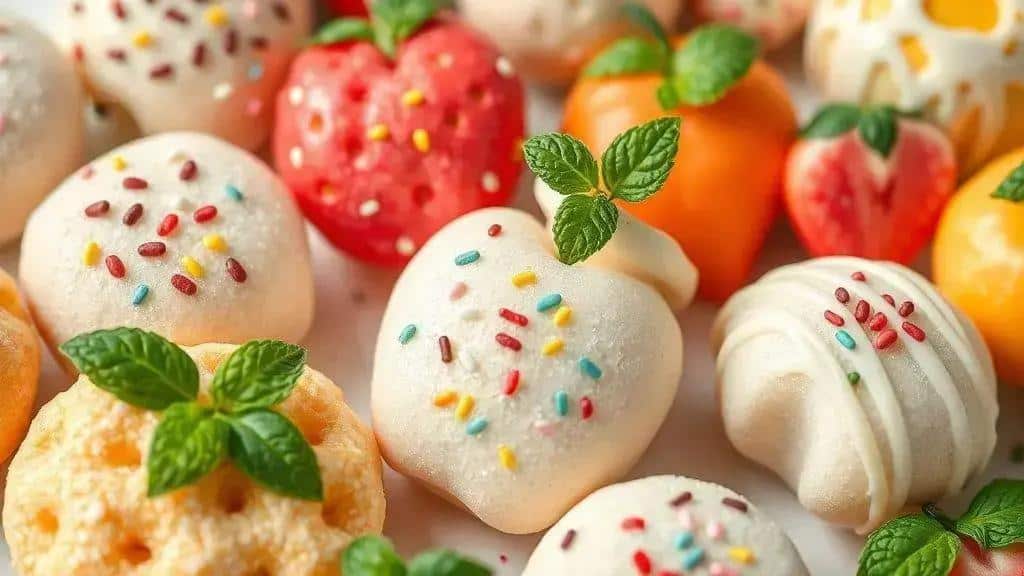 Sugestões de cobertura e decoração para os docinhos
