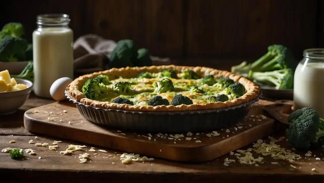 Torta de Liquidificador de Brócolis
