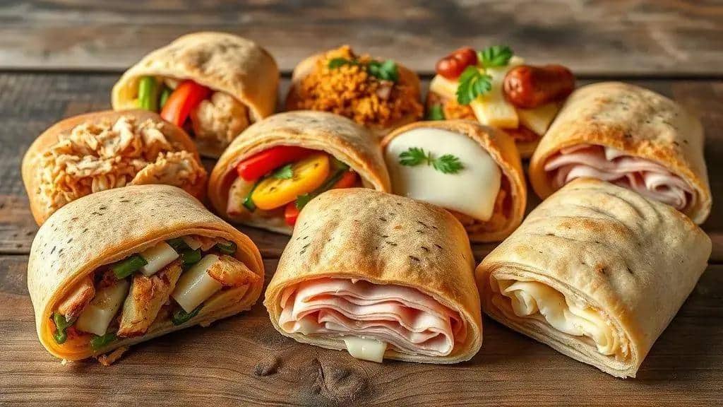 Variações criativas do joelho de presunto e queijo Variações criativas do joelho de presunto e queijo