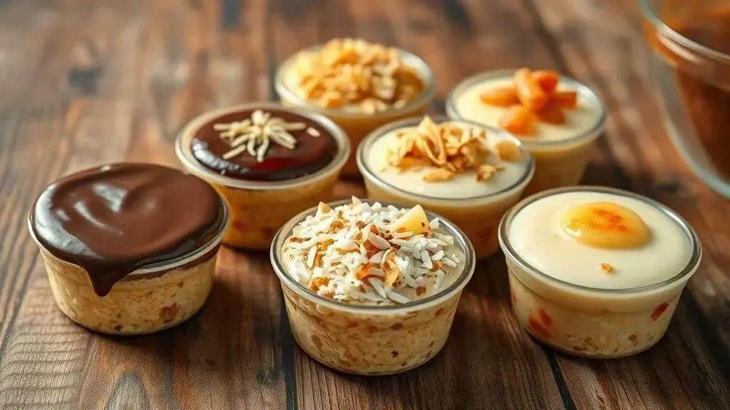 Variações criativas do quindim de micro-ondas Variações criativas do quindim de micro-ondas