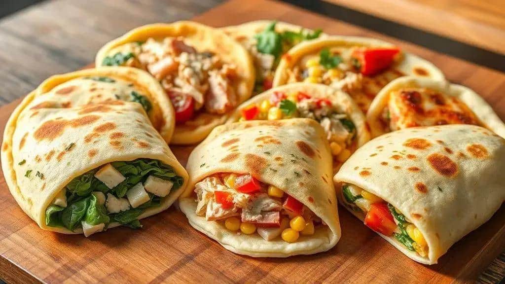 Variações da panqueca salgada de micro-ondas