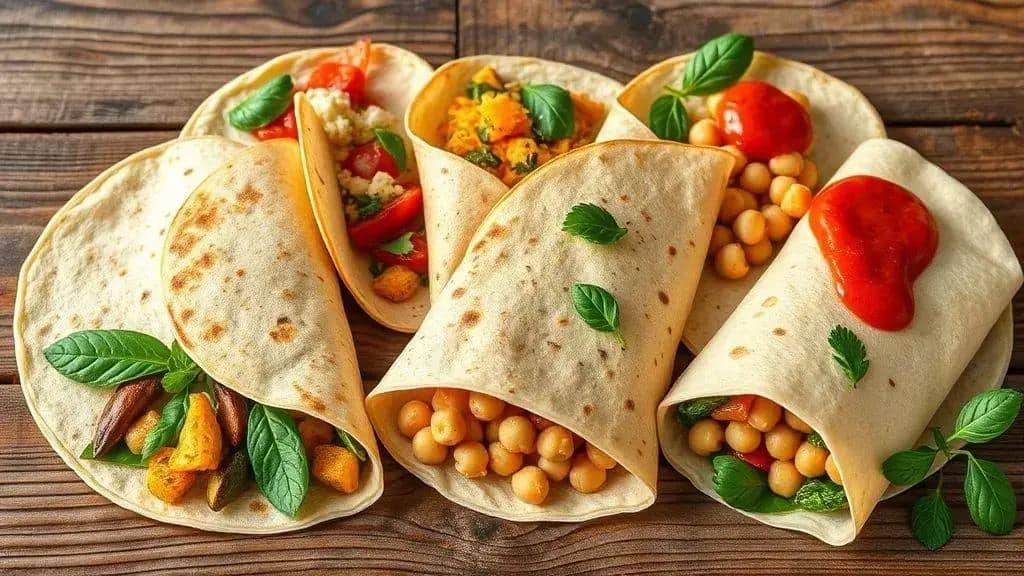 Variações da panqueca salgada vegetariana para diferentes gostos
