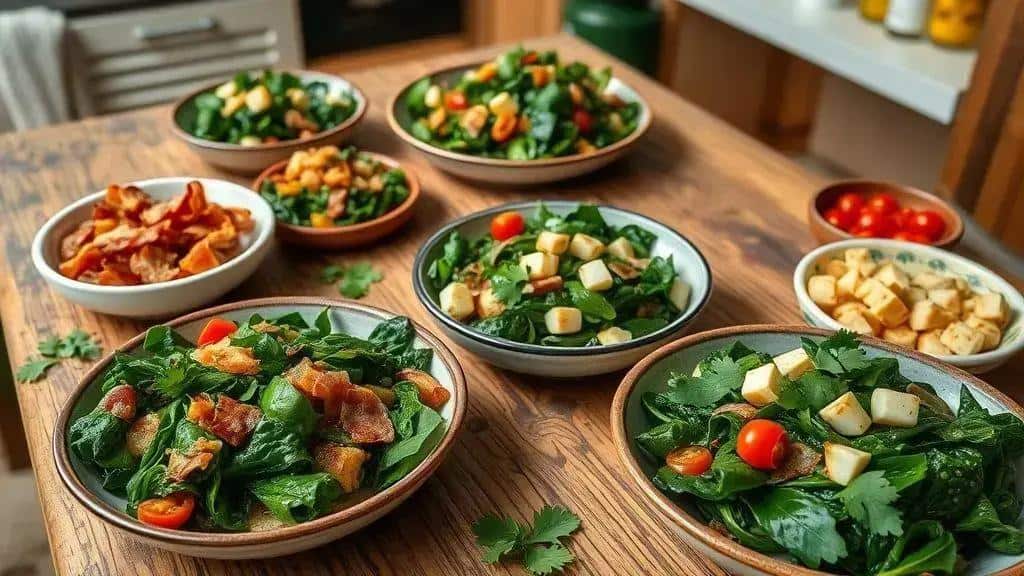 Variações da receita com diferentes ingredientes