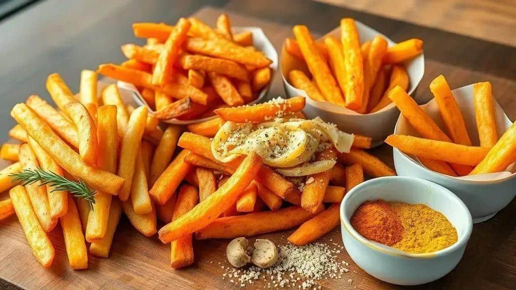 Variações da receita tradicional de batata frita
