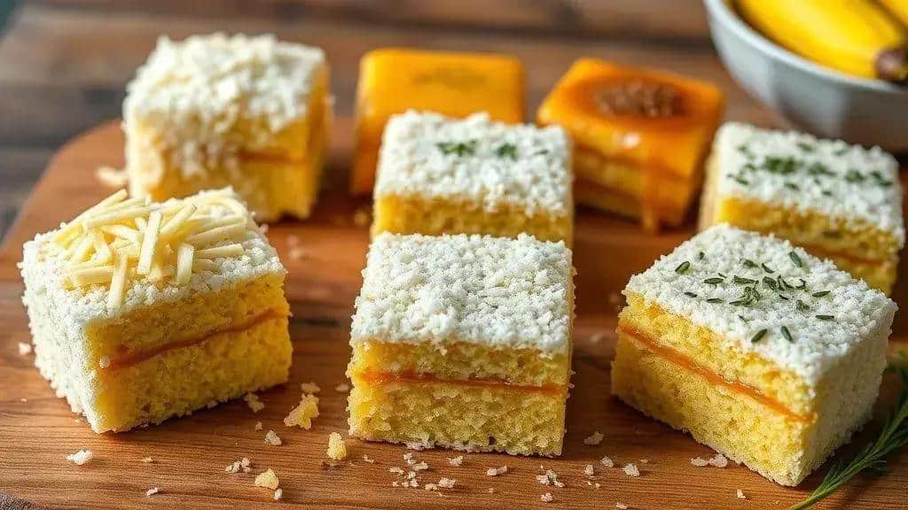 Variações da receita tradicional de bolo de milho com coco