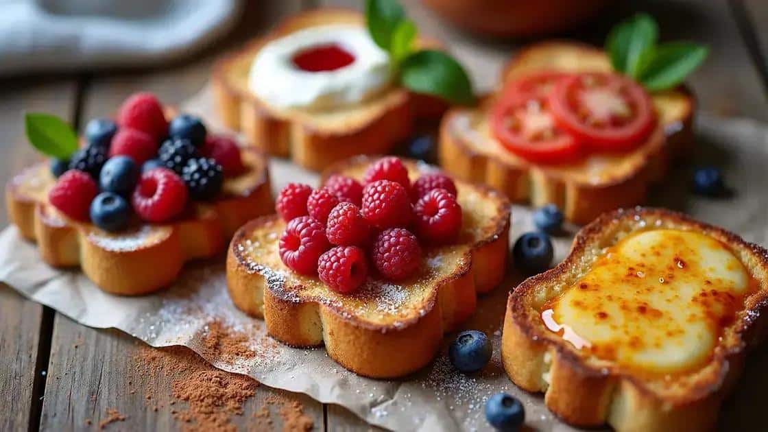 Variações da receita tradicional de french toast